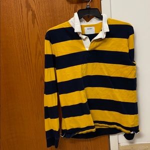 striped collared long sleeve